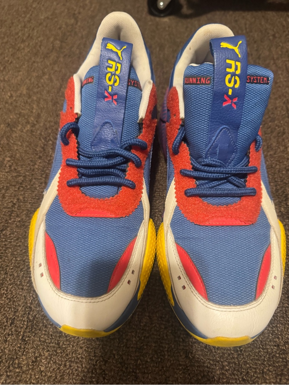 PUMA RS-X Colorblock Sneakers - Blue/Red/Yellow